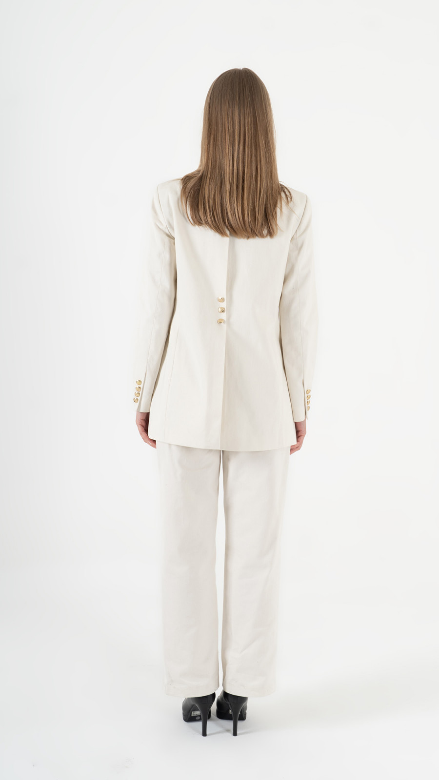 Beige Blazer Suit K-ML00013
