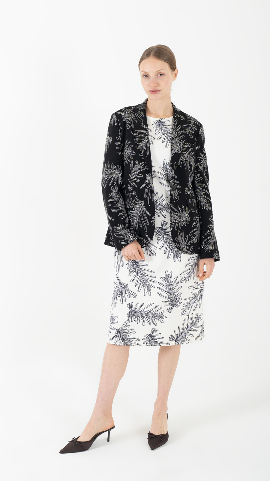 Black and White Dress and Suit E-ML0001