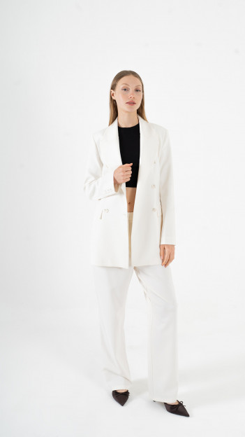Beige Blazer Suit K-ML0001