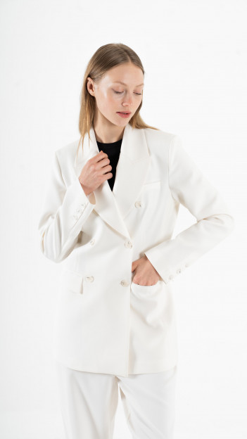Beige Blazer Suit K-ML0001