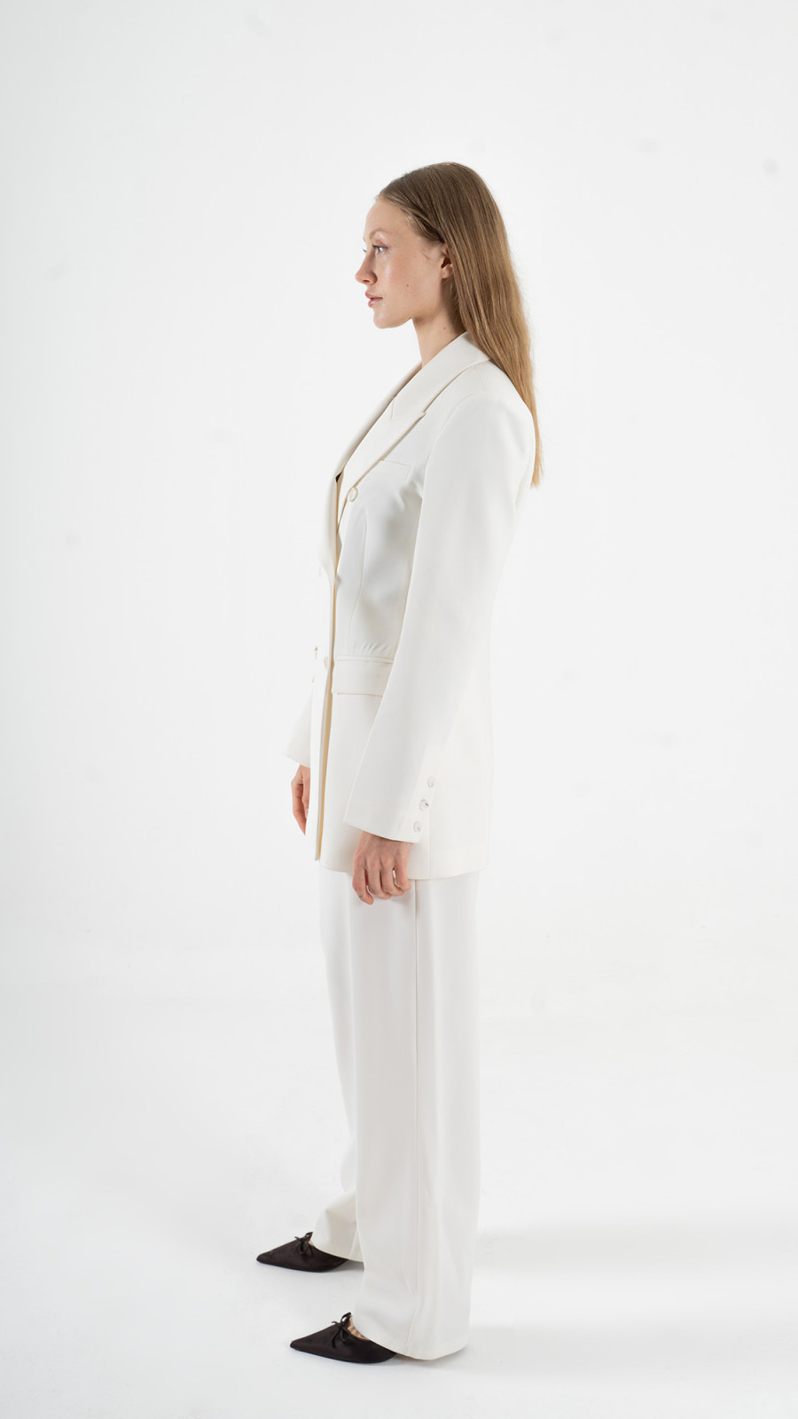 Beige Blazer Suit K-ML0001