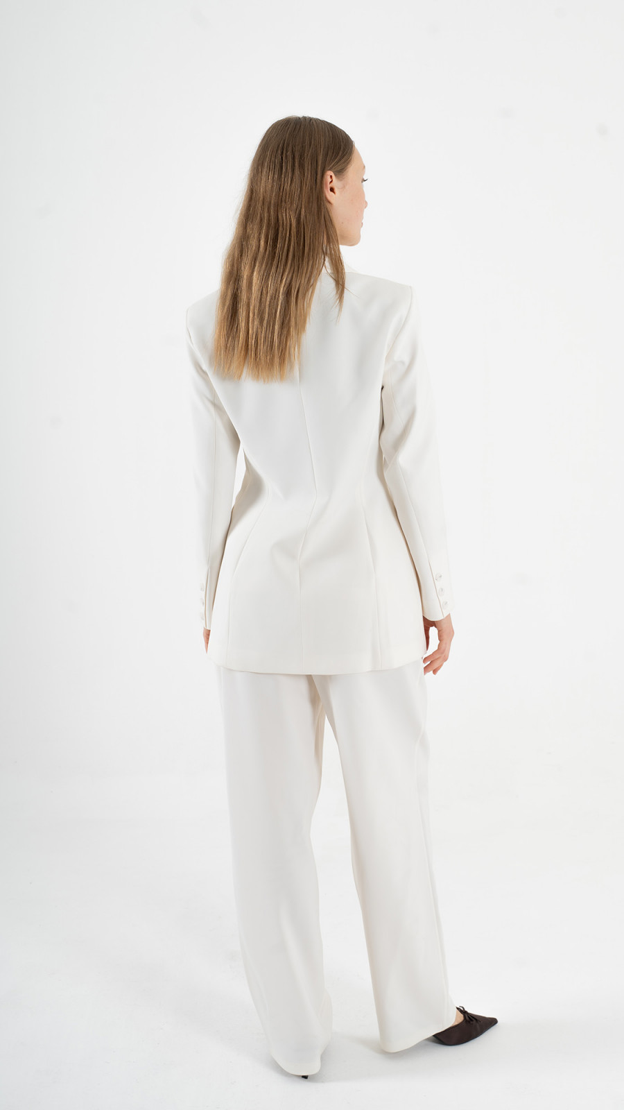 Beige Blazer Suit K-ML0001