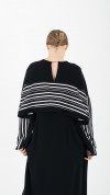 Black Striped Dress E-ML0003