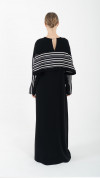 Black Striped Dress E-ML0003
