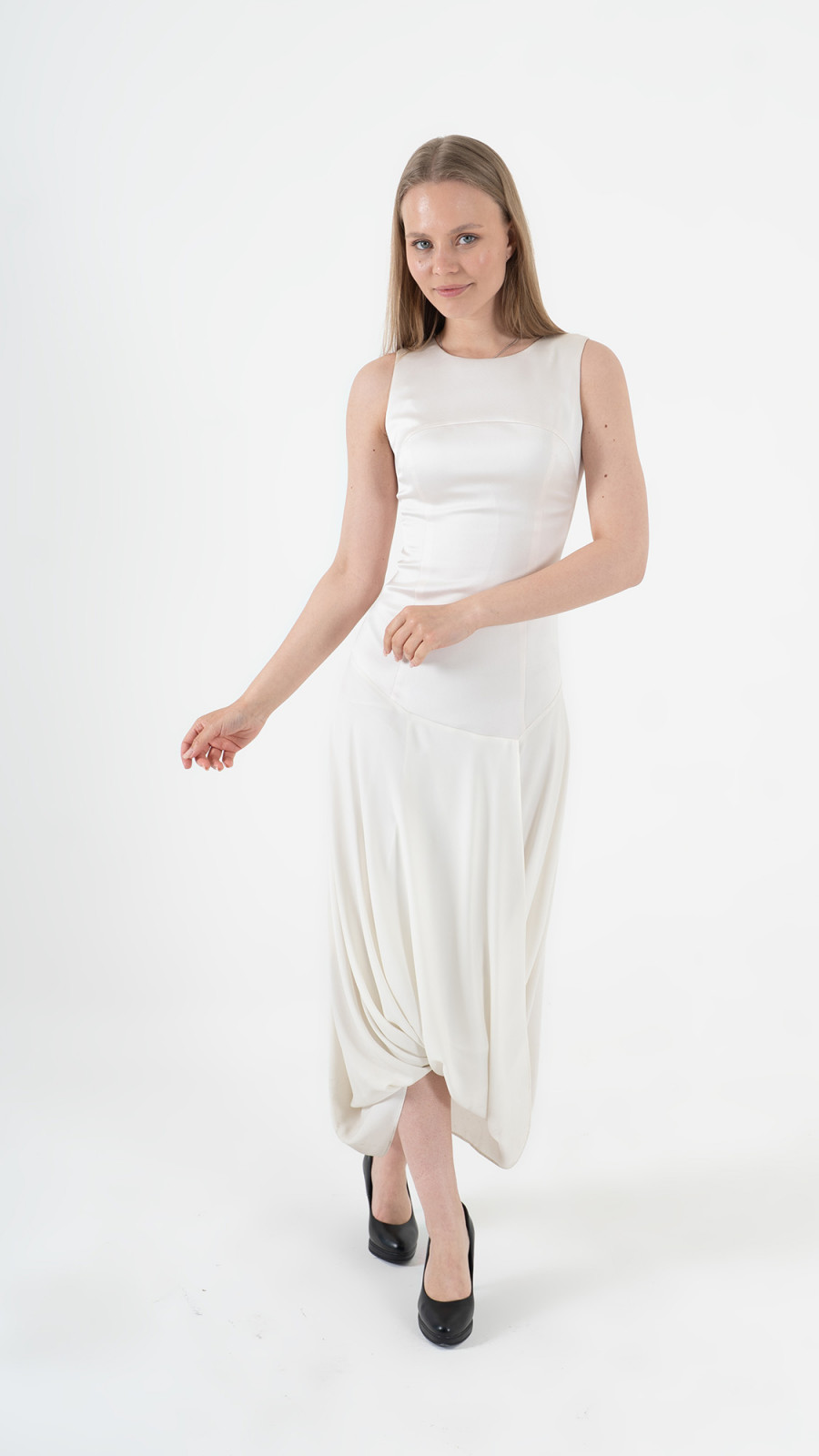 Beige Dress E-ML0004