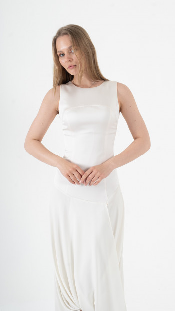 Beige Dress E-ML0004