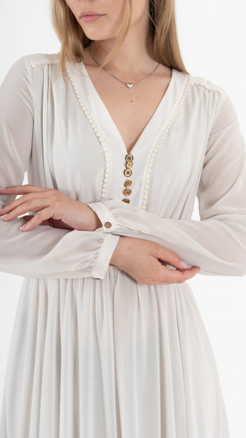 Beige Dress E-ML0008