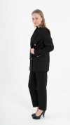 Black floral blazer suit K-ML0002