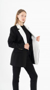Black-White Blazer Suit K-ML0003