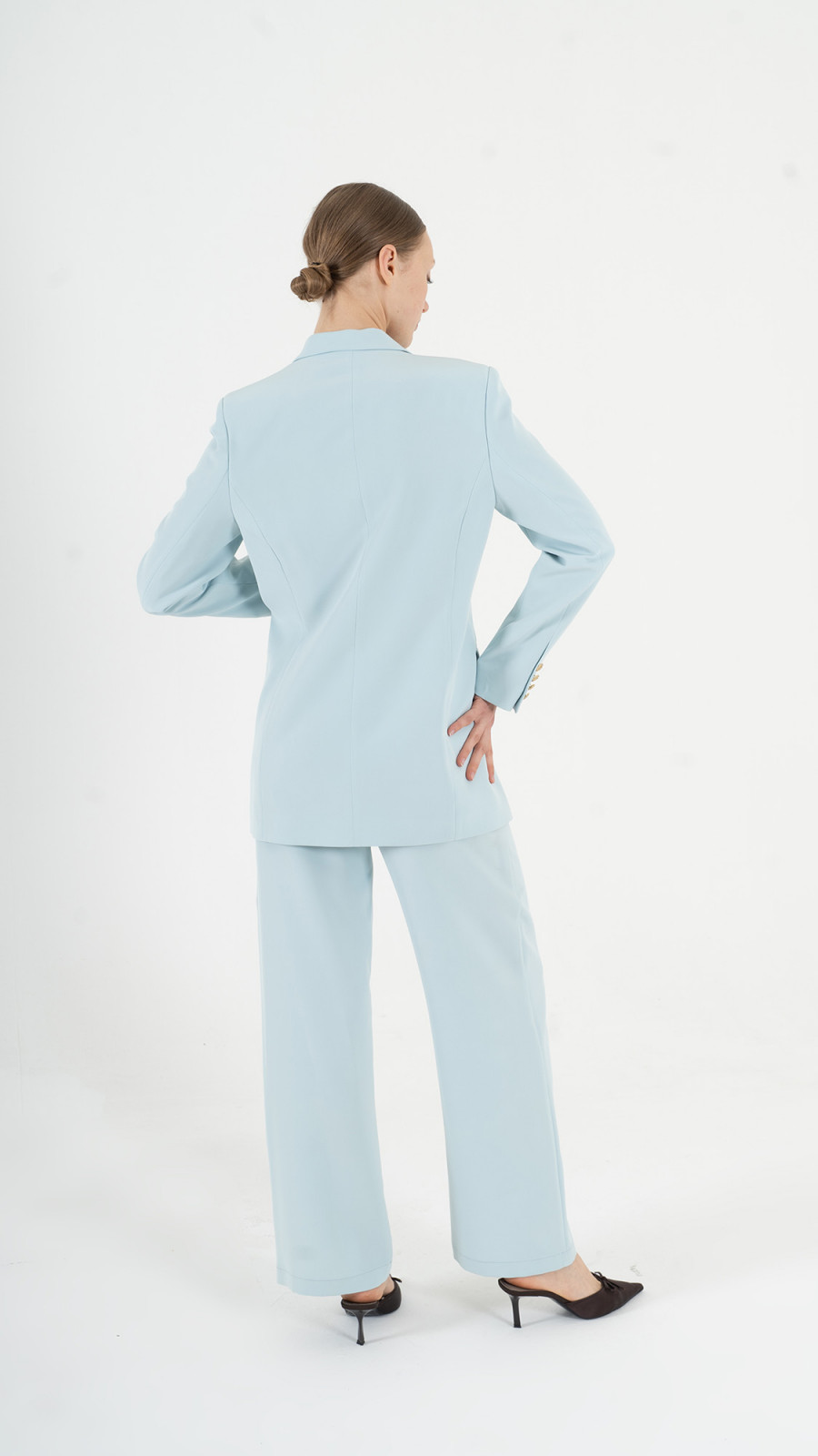 Ice Blue Blazer Suit K-ML0008