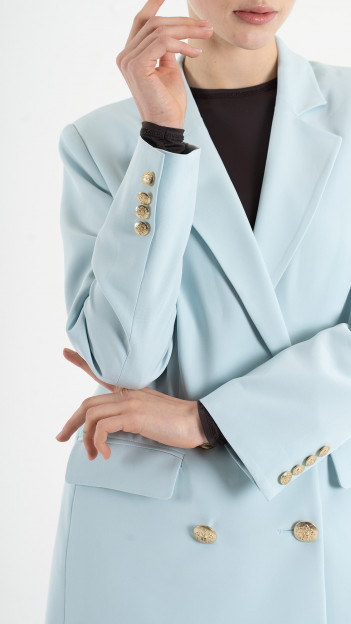 Ice Blue Blazer Suit K-ML0008